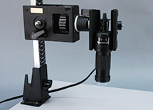 Example using the close-up stage with binoculars clip