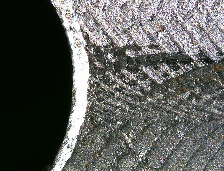 Surface of metal processing（Higher magnification）
