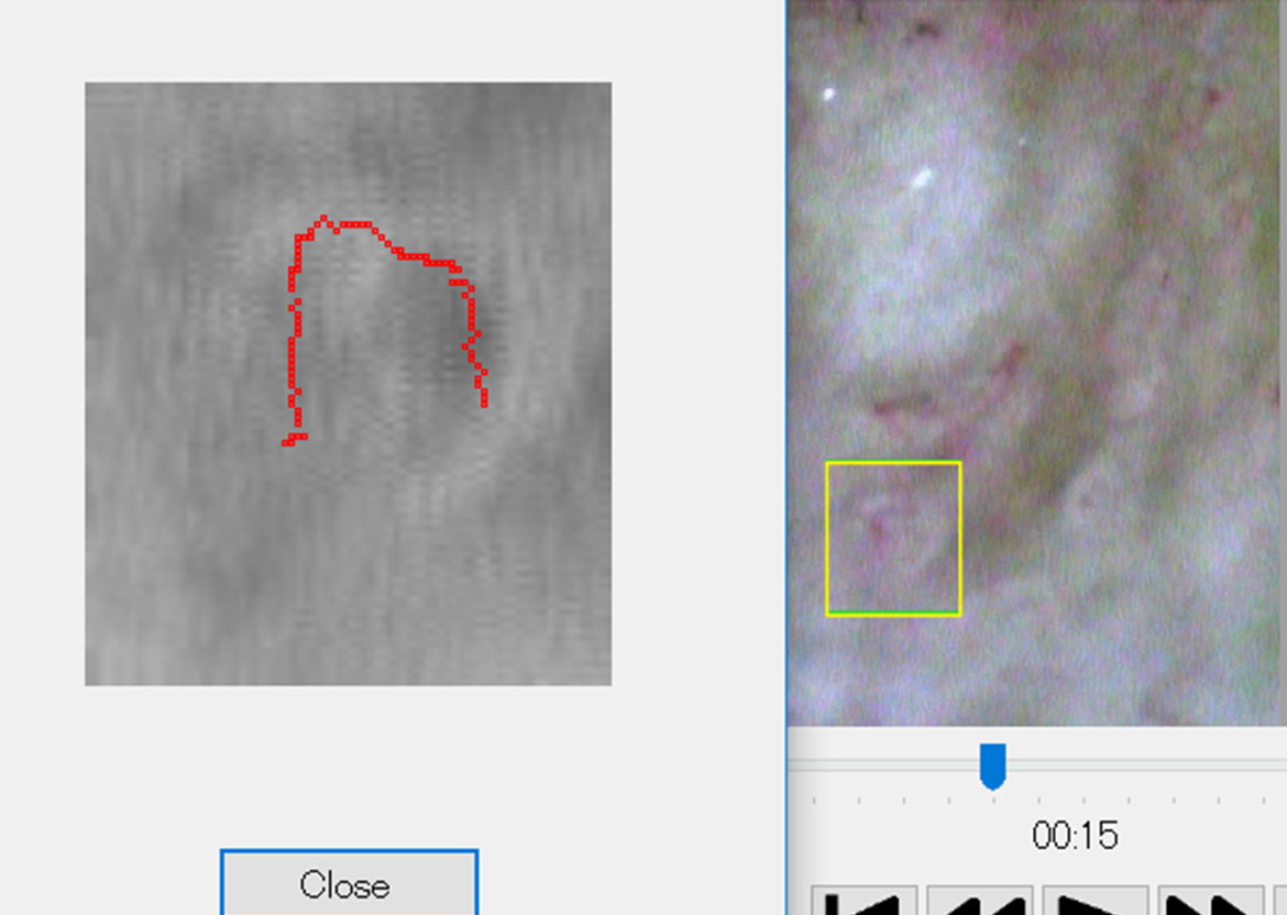 Rectangle mode for circular capillaries